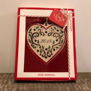 2018 Lenox heart Christmas Ornament